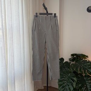 Zara Highwaisted Tailored Pants | Size M | Gingham